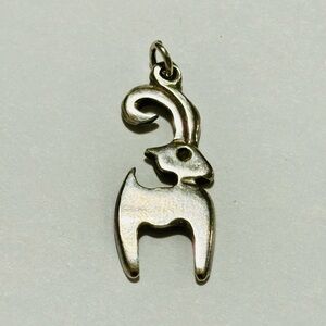 Vintage Silver  925 Zodiac Pendant Charm